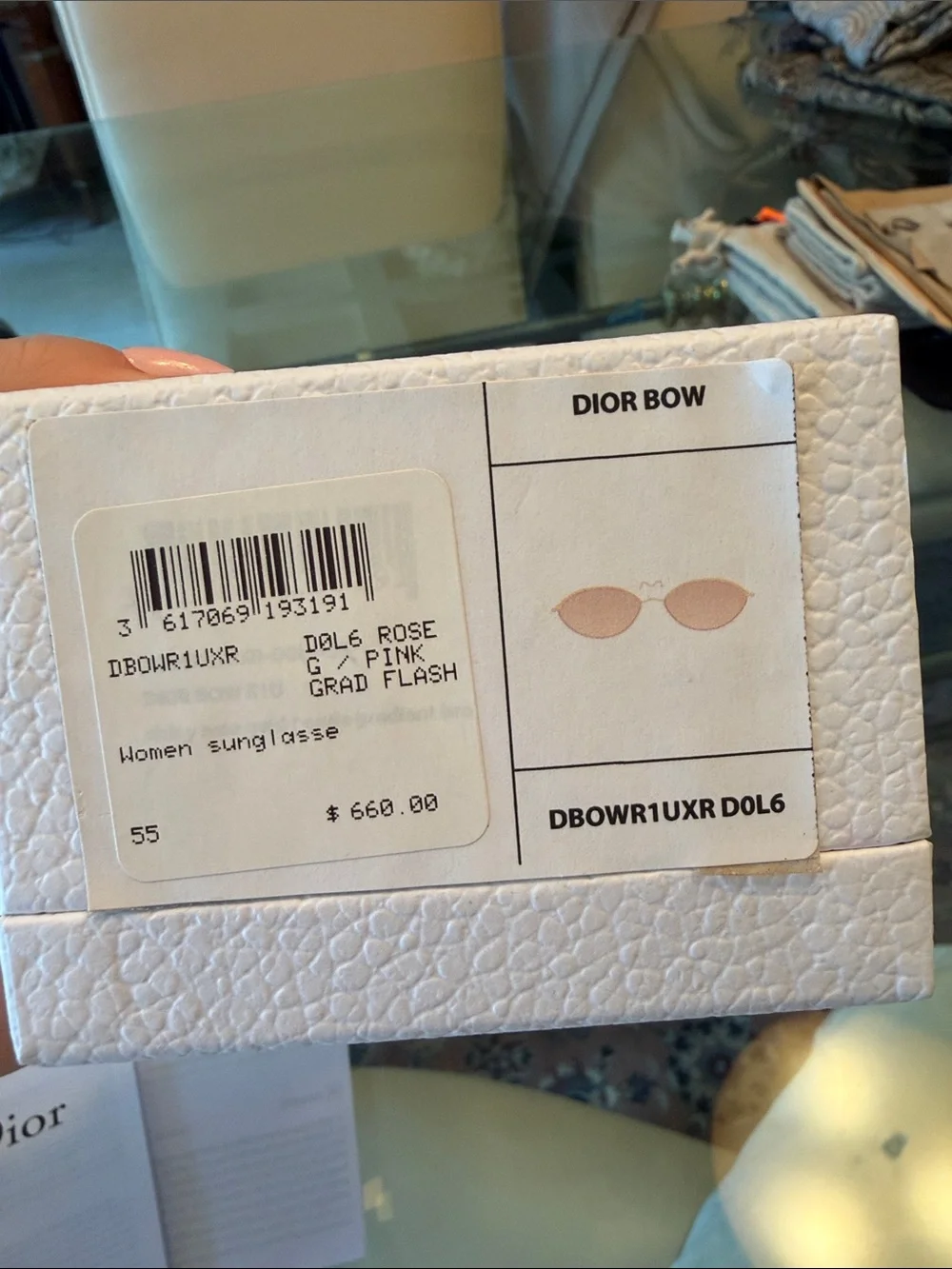 Dior Sunglasses Box cloth & Ribbon